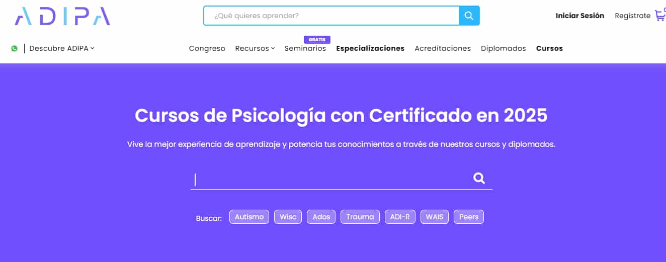 Cursos y Diplomados de Psicología en 2025