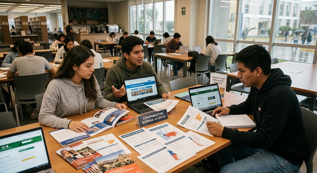 Estudiar en España vs. estudiar en Chile: costos, calidad y empleo