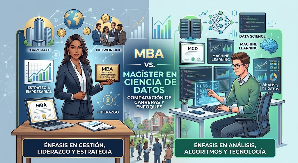 MBA vs. magíster en ciencia de datos: ¿cuál da mejor retorno?